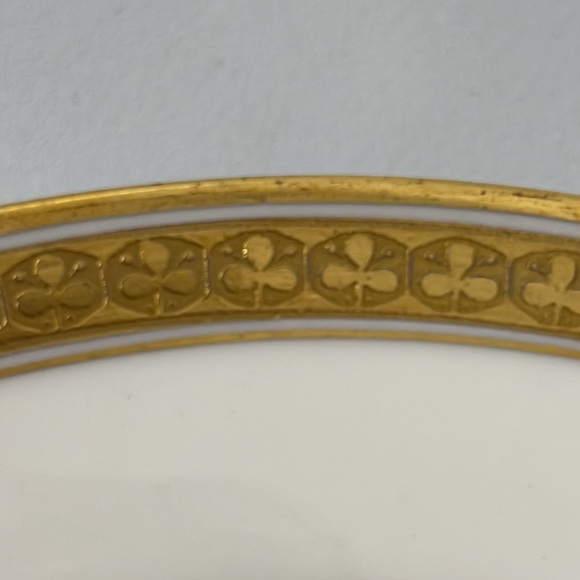 Cauldon England for Gilman Collamore antique Salad Plated gold trimmed set of 5 - Picture 4 of 13